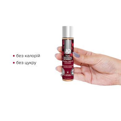 Смазка на водной основе System JO H2O &mdash; Raspberry Sorbet (30 мл) без сахара, растительный глицерин