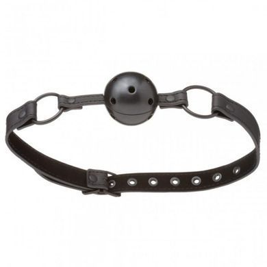 F61406 кляп з екошкіри Loveshop BREATHABLE BALL Gag BLACK