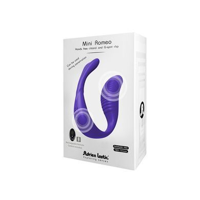 Вібратор для пар Adrien Lastic Mini Romeo II з пультом LRS і двома моторчиками, Фиолетовый