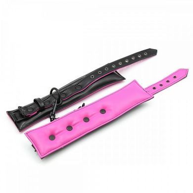 Наручники мягкие&nbsp;Luxury Fetish Black&Pink Hands