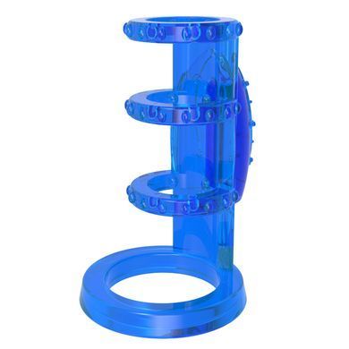 Насадка&nbsp;с&nbsp;вибрацией&nbsp;Chisa&nbsp;Get&nbsp;Lock&nbsp;Vibrating&nbsp;Cock&nbsp;Cage&nbsp;Blue