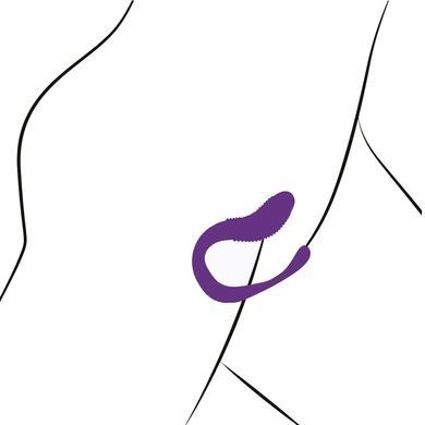 Вібратор для пар Adrien Lastic Mini Romeo II з пультом LRS і двома моторчиками, Фиолетовый