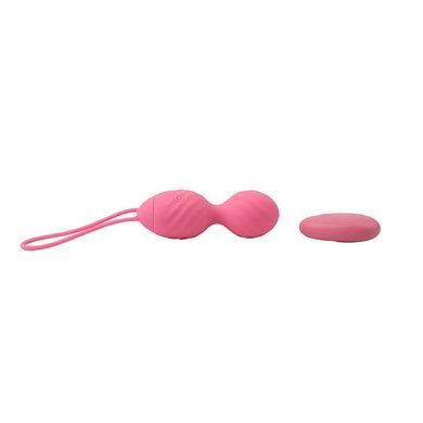 Виброяйцо с пультом управления Chisa Ridged Vibrating Bullet-Pink