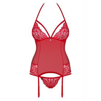 Комплект Obsessive 838-COR-3 корсет и стринги S/M