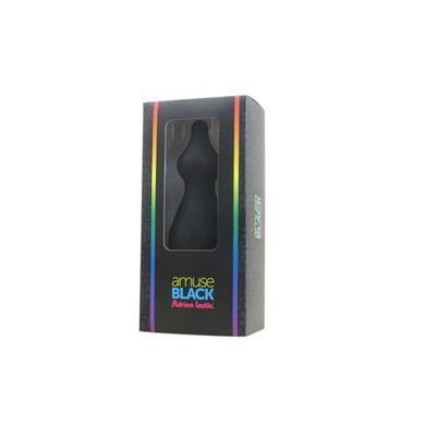 Анальная пробка Adrien Lastic Amuse Big Black (L) с двумя переходами, макс. диаметр 4,4см, Черный