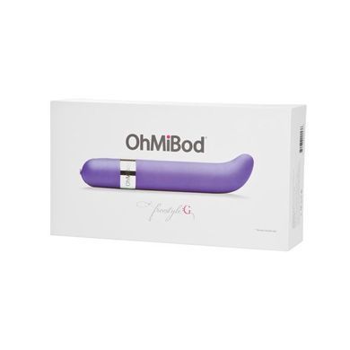 (SALE) Музыкальный вибратор OhMiBod - Freestyle :G Music Purple, стимуляция точки G, беспроводной, Фіолетовий