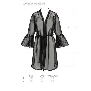 Воздушный пеньюар LOVELIA PEIGNOIR black S/M - Passion