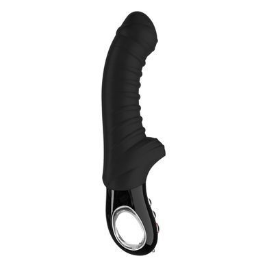 Вибратор для точки G Fun Factory TIGER black, ребристый, подходит для анальной стимуляции.