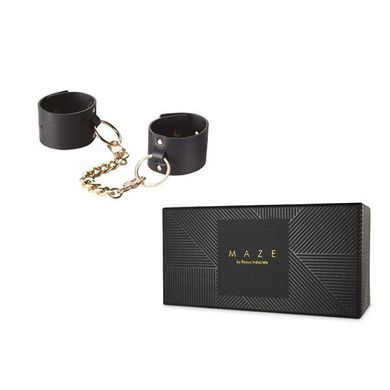 Наручники Bijoux Indiscrets MAZE - Wide Cuffs Black, Черный