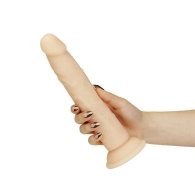 Фаллоимитатор Naked Addiction - 9&Prime; Silicone Dual Density Bendable Dildo Vanilla, виброшар в подарке