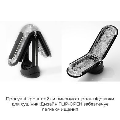 Мастурбатор Tenga Flip Zero GRAVITY Back, змінна інтенсивність стимуляції, розкладний