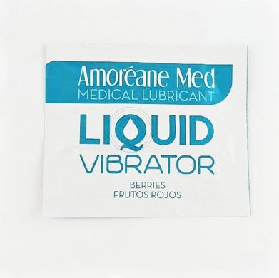 Пробник лубриканта с эффектом вибрации Amoreane Med Liquid Vibrator Berries (2 мл)