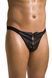 Чоловічі сліпи на шнурівці Passion Slip Ben XXL/XXXL, чорні, екошкіра, люверси