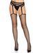 Leg Avenue Net stockings with garter belt Black O/S