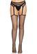 Leg Avenue Net stockings with garter belt Black O/S
