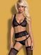 Комплект Obsessive Emperita set три элем S/M черный