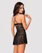 Нав'язливий 838-bab-1 babydoll & thong black s/m