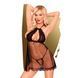 Комплект сорочка у стилі 60-х та трусики з доступом Penthouse - Libido Boost Black L/XL, Черный