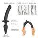 Анальна пробка з дилдо Strap-On-Me SWITCH PLUG-IN SEMI-REALISTIC DILDO BLACK - XXL