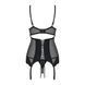 Комплект Obsessive Amallie корсет та стрінги S/M