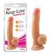 Фалоімітатор з мошонкою Chisa Keep Love Shadow Dildo, бежевий