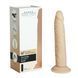 Фаллоимитатор Naked Addiction - 9&Prime; Silicone Dual Density Bendable Dildo Vanilla, виброшар в подарке