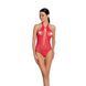 Бодистокинг с декольте Passion BS088 red, имитация корсетной шнуровки