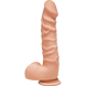 Фалоімітатор Doc Johnson The D - Ragin D - 7,5 Inch With Balls - ULTRASKYN, діаметр 3,8 см, Телесный
