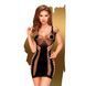 Мини-платье с сюрреалистическим узором Penthouse - Juicy Poison Black S/L, Черный