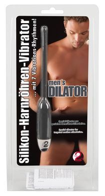 Стимулятор уретри універсальний з вібрацією You2Toys men&acute;s Dilator силіконовий, сірий