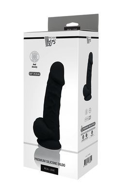 Фалоімітатор термоактивний REAL LOVE 8.5, Black