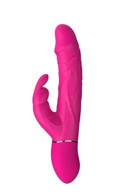 Подвійний вібратор кролик Dream Toys VIBES OF LOVE COCKY RABBIT MAGENTA