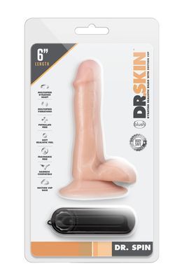 Вибратор с вращением Blush DR SKIN DR SPIN 6INCH GYRATING DILDO