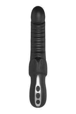 Подвійний вібратор рельєфний Dream Toys Midnight Magic Typhon чорний, 23 х 4 см