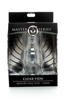 Пробка анальна порожня Clear View Holle Anaalplug - Large