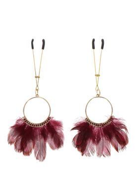 Зажимы на соски Tweezers With Feathers
