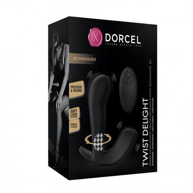 Універсальний вібратор з масажем перлами Dorcel TWIST DELIGHT