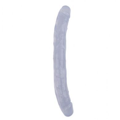 Фаллоимитатор&nbsp;двухсторонний прозрачный&nbsp;Chisa&nbsp;Hi-Rubber 32,5 см *3,5 см