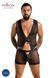Комплект мужского белья на шнуровке Passion Set William XXL/XXXL, черный, жилет, боксеры
