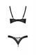 Eco -Leather Set Celine Bikini 6xl/7xl - Пристрасть: Відкриті бра з стрічками, ремінці з шнурками
