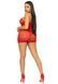 Сукня-сітка зі стразами Leg Avenue Rhinestone halter mini dress Red, відкрита спина, one size