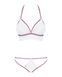 Эротичный комплект кружевной Obsessive Lilyanne 2-pcs set white S/M