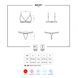 Комплект Obsessive 868-SET-1 set 2-pcs S/M