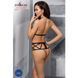Відвертий боді з елементами стреп JADE BODY black S/M - Passion Exclusive