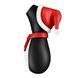 Вакуумный клиторальный стимулятор Satisfyer Penguin Holiday Edition в шапочке и шарфе