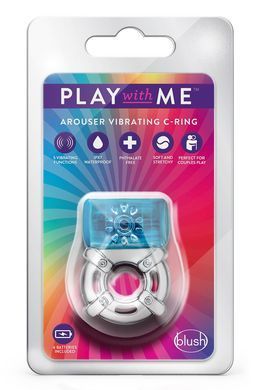 Эрекционное виброкольцо PLAY WITH ME ONE NIGHT STAND VIBRATING C-RING BLUE
