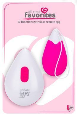 Виброяйцо с беспроводным управлением Dream Toys ALL TIME FAVORITES 10F REMOTE EGG