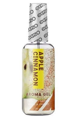 Съедобный гель-лубрикант EGZO AROMA GEL - Яблоко с корицей, 50 мл