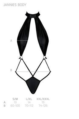 JANNIES BODY black L/XL - Passion