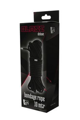Мотузка для бондажу Dream Toys Blaze Deluxe чорна, 10 м